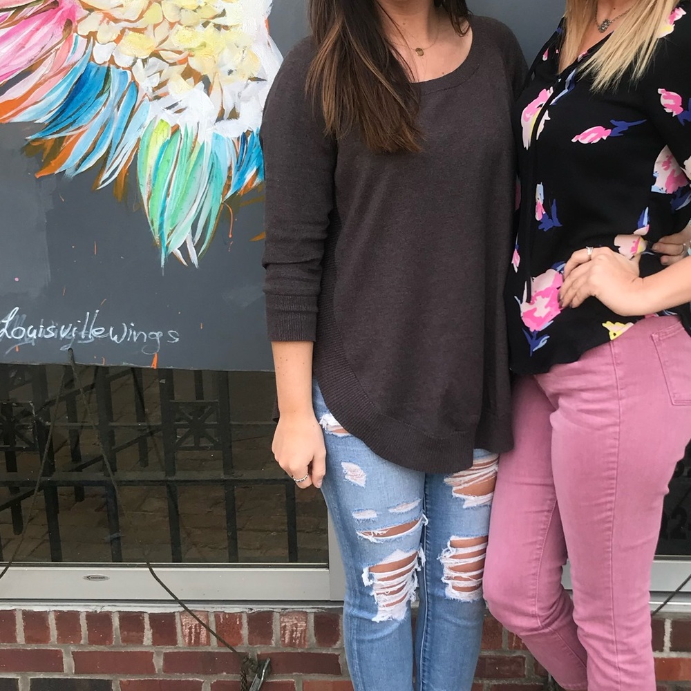 Brown express sweater